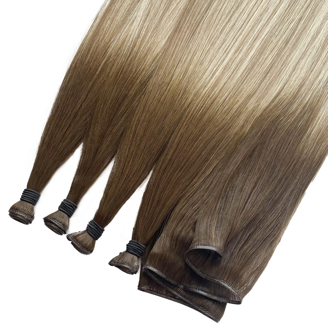 Direct Factory Wholesale Virgin Cuticle European Double Drawn Hair Micro Link Weft Hair Extensions