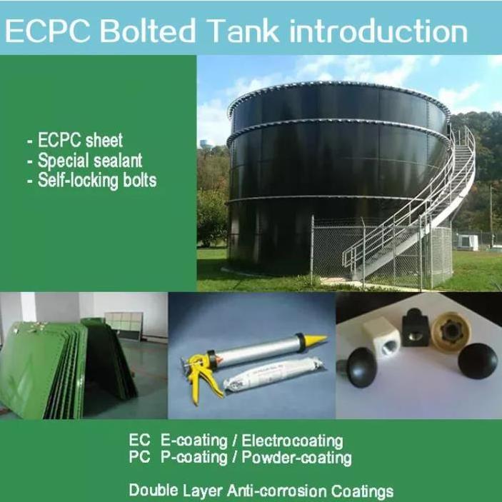 China Hot sales 1000M3 2000M3 Enamelled Steel Assemble Water Tank frp vertical water storage tank