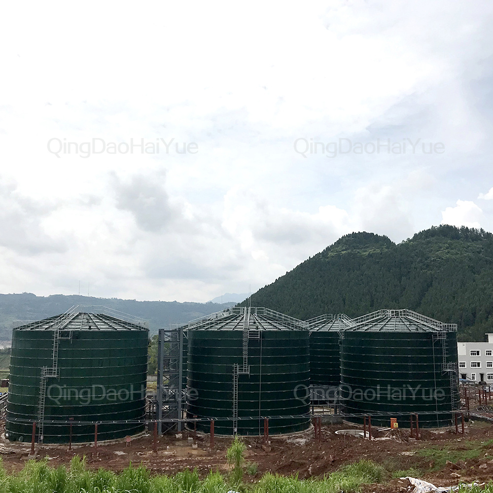 5000 gallon stainless steel water storage tank assembled enamelled pressed steel tank in water treatment facility