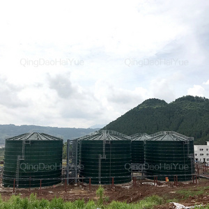 5000 gallon stainless steel water storage tank assembled enamelled pressed steel tank in water treatment facility