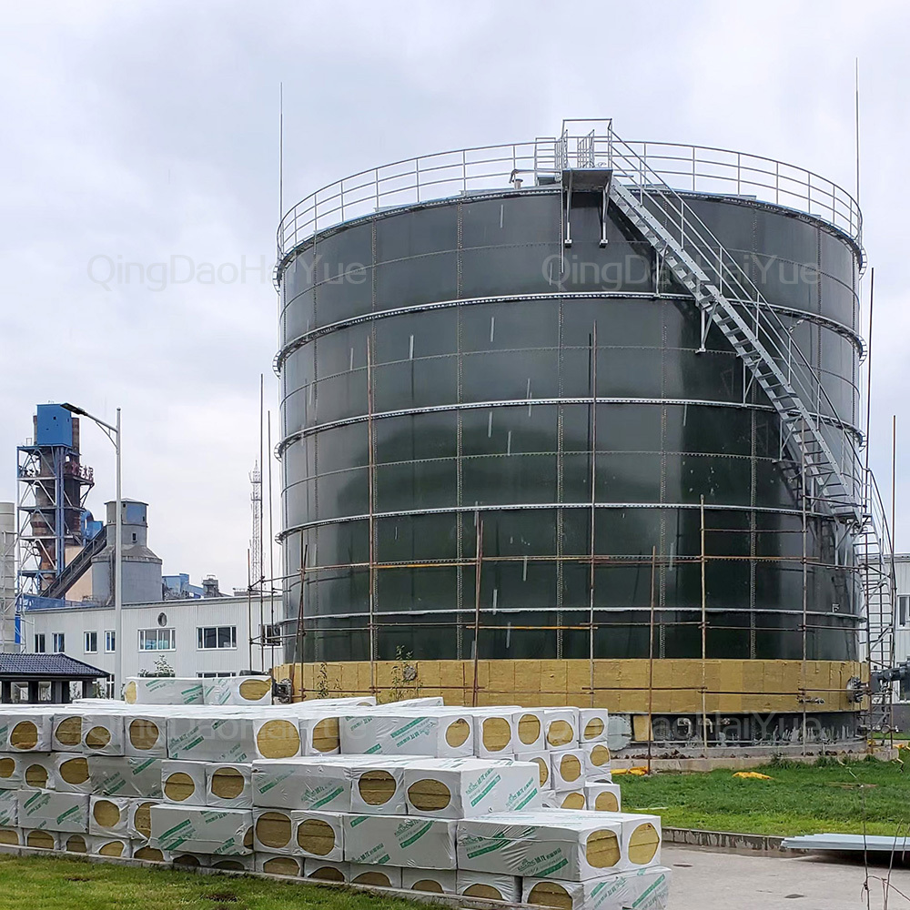 5000 gallon stainless steel water storage tank assembled enamelled pressed steel tank in water treatment facility