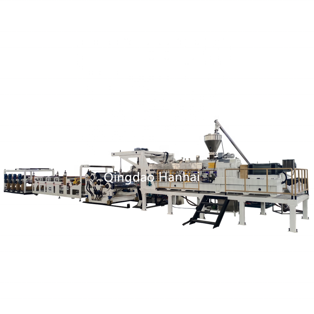 Single Twin Screw Dry Free Vented Clear Thermoforming PET Plastic Sheet Film Extrusion Making Machine Line