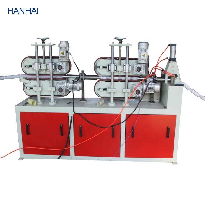 PVC Corrugated Sewer Black Double Wall Reinforcement Flexible Plastic Pipe Hose Tube Production Making Machine Line