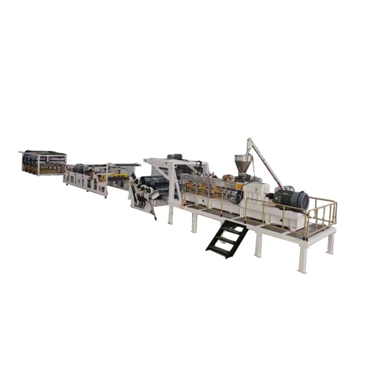 Single Twin Screw Dry Free Vented Clear Thermoforming PET Plastic Sheet Film Extrusion Making Machine Line