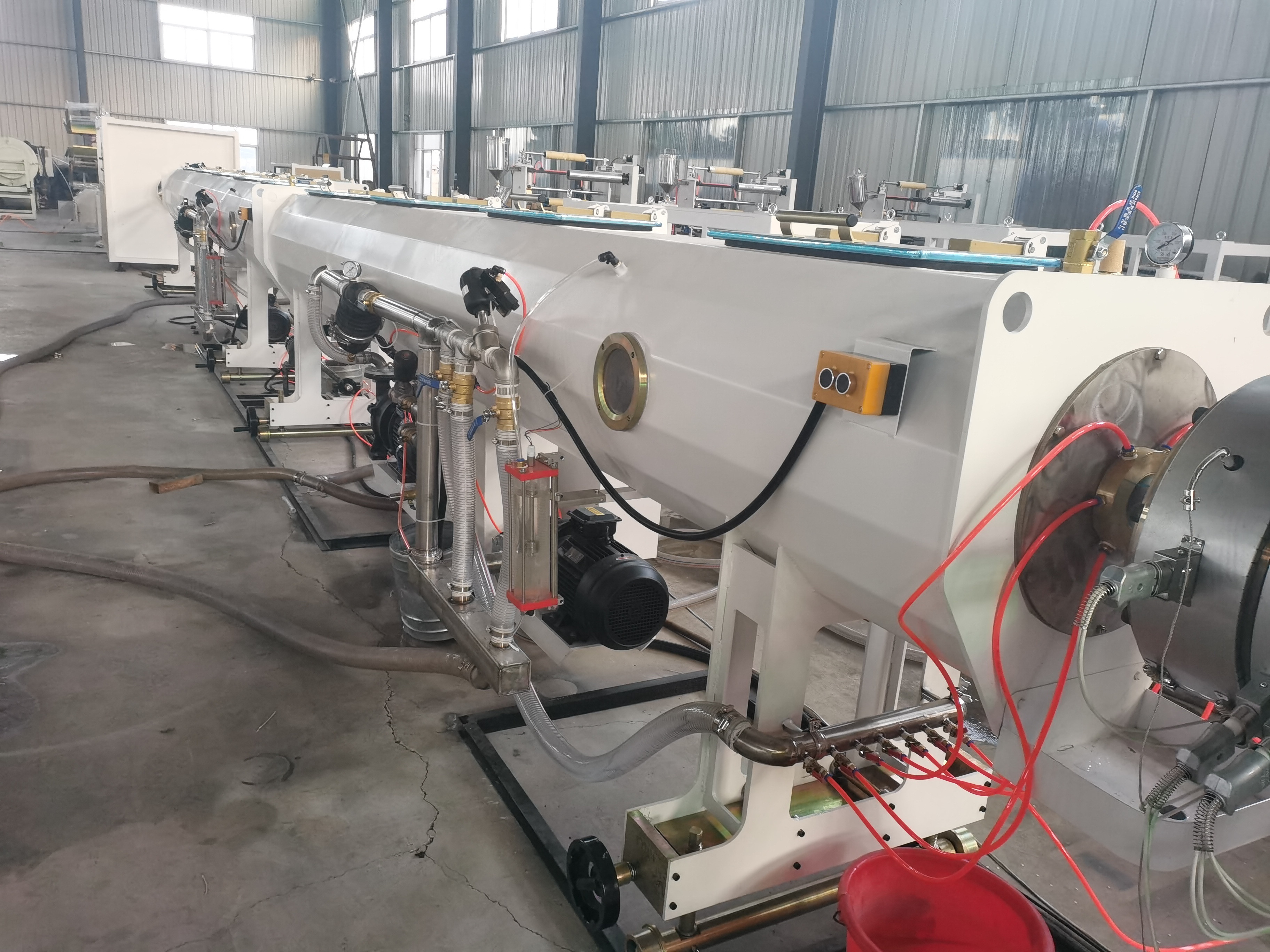 plastic PP PE PPR HDPE Polyethylene Water Supply Drainage Sewage Gas pipe Tube Extrusion Making Machine