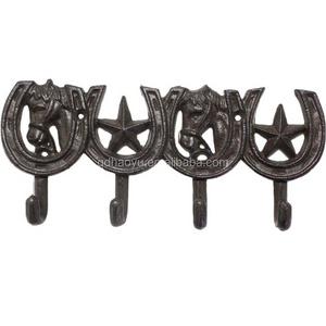 handmade cast Iron Vintage  Metal Coat And Hat Wall Hooks for home decoration