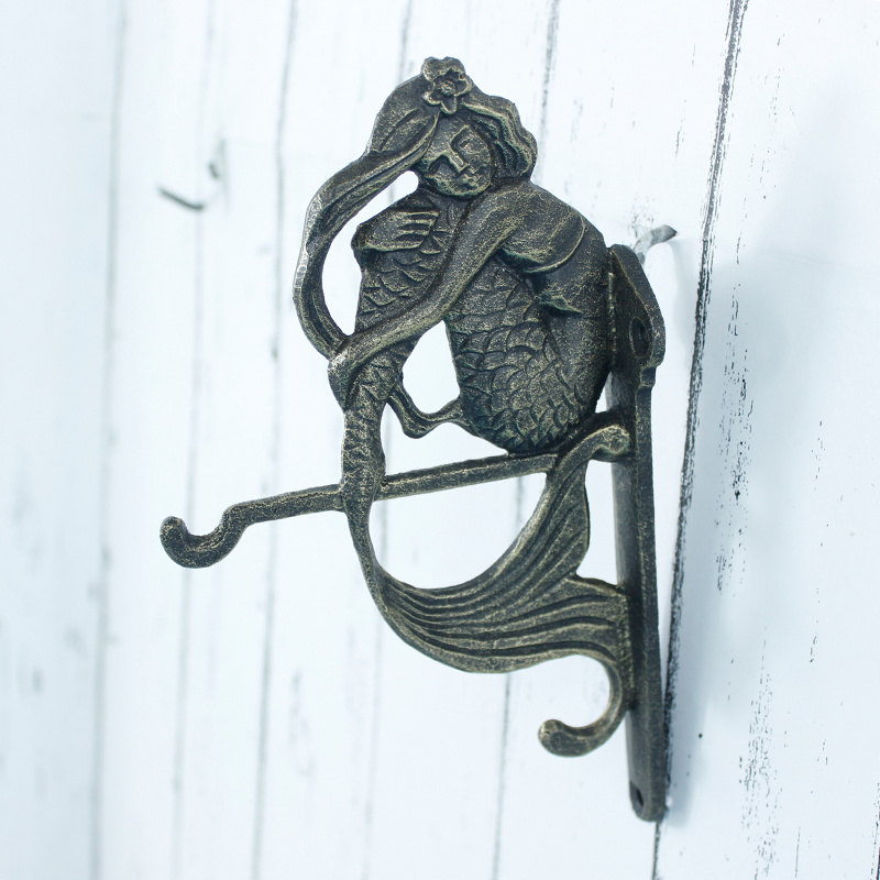 European style metal crafts wall art cast iron corner bracket for home decor plant hanger garden decoration