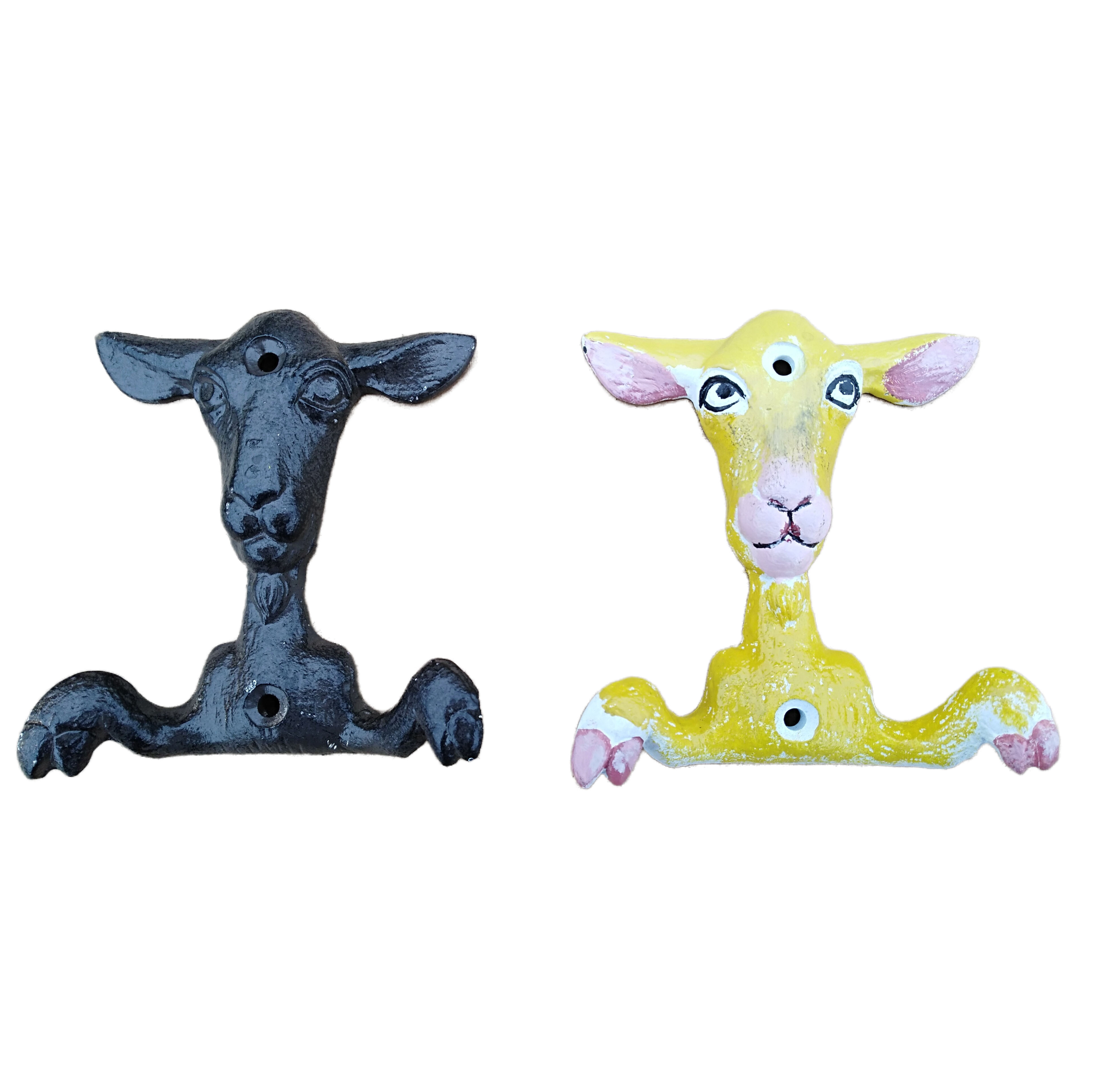 Goat wall hook Self Home Decoration Clothing Door Hanger Bag Keys Holder hooks