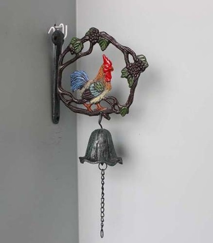 2023 Hot Sale Outdoor Old Fashioned Metal Type Cast Iron Hanging Calling Small Two Ducks Hanging Door Bells For Front Door