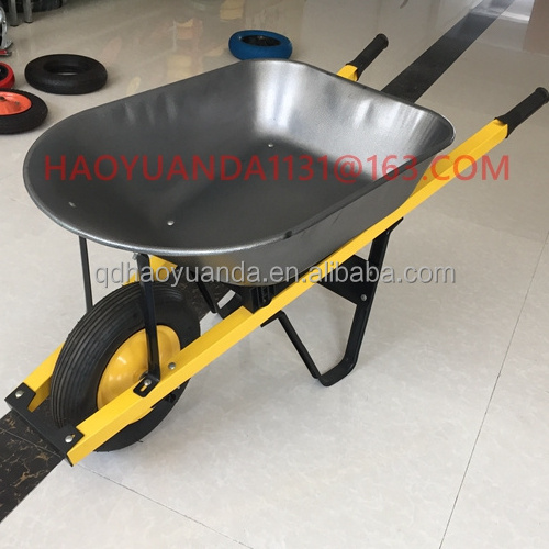 200kg heavy duty construction steel wheelbarrow with square handle durable strengthen Industrial concrete wheel barrow 100L 110L