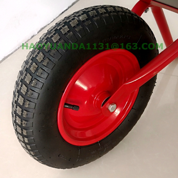 China Qingdao cheap price galvanized wheel barrow with 3.25/3.00-8 pneumatic wheel construction wheelbarrow 65L  Wheelbarrow