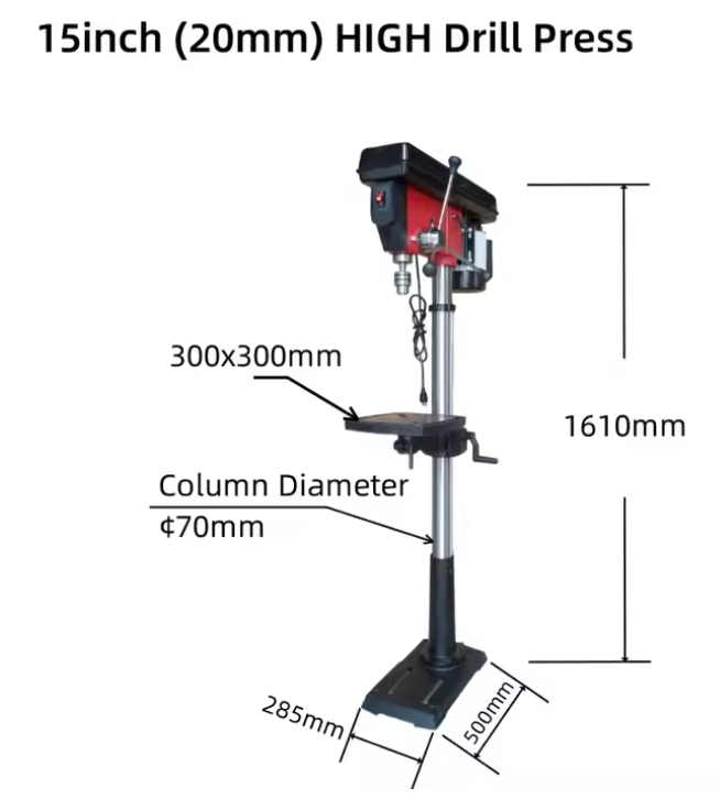 High Quality Vertical Heighten Bench Drilling Machine Industrial 20mm Max. Drilling Hole Drill Press