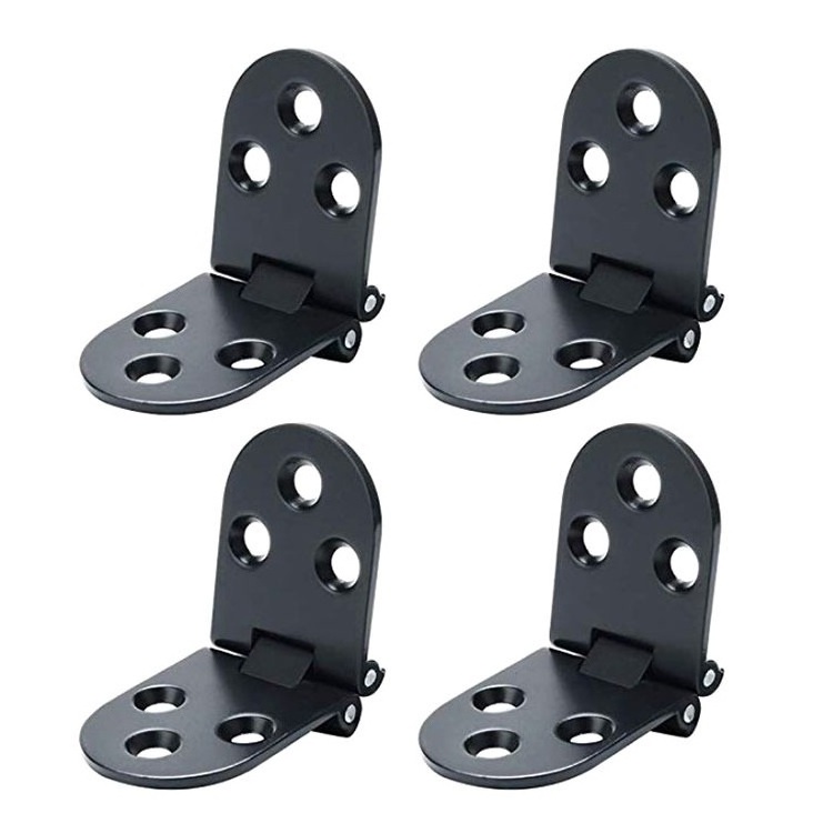 Black Hardware Furniture Gemel Small Zinc Alloy Kitchen Cabinet Hinges Folding Concealed Door Hinges