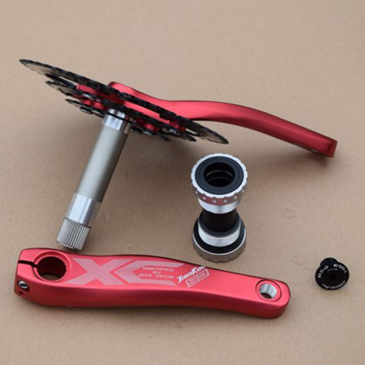 Bicycle Hollow Integrated Crank 170 MM Mountain Bike Cycle Aluminum Alloy Crank Tooth Disc Handle Crankset Bicycle