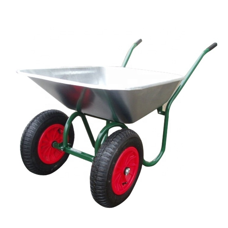 WB6410 Farm Double Wheel Custom Color Two Wheel Wheelbarrow