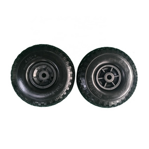 Pu Puncture Proof Wheelbarrow Wheel 4.00-4 Pu Foam Filled Solid Lightweight Wheelbarrow Tyre