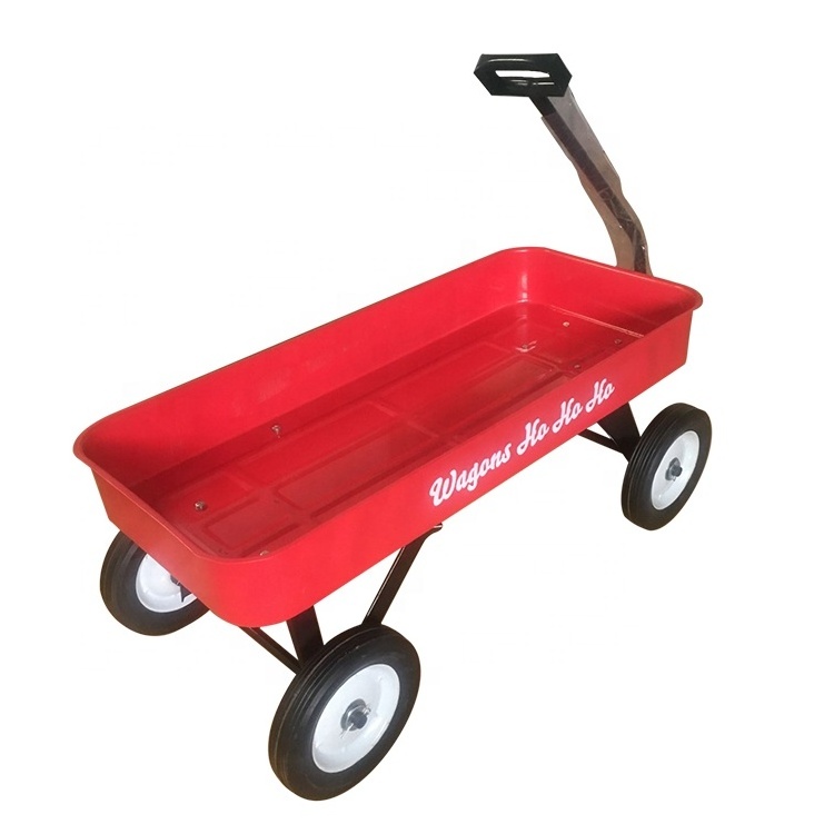 TC1805 4 Wheel Outdoor Garden Beach Wagon Cart with Solid Wheel