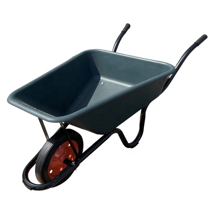 High quality China big factory good price wheelbarrow with 14'' Rubber Powder wheel  in china