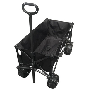 Folding wagon Eco-Friendy Heavy Duty Agricultural Beach Trolley Four Wheels Garden Foldable Beach Wagon