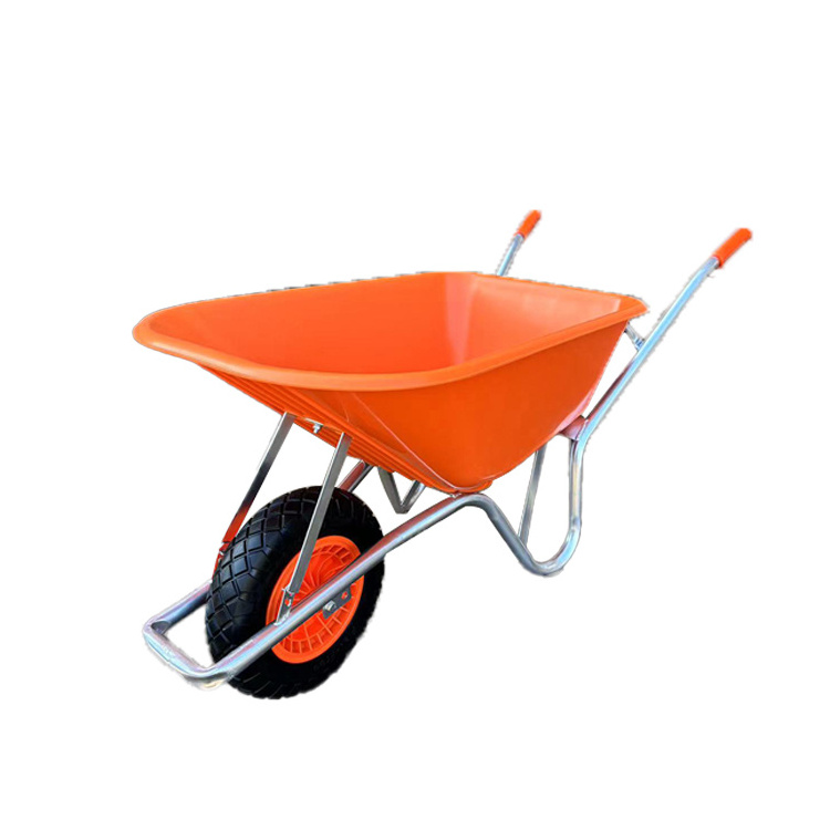 Heavy Duty Steel Construction Wheel Barrow Wheelbarrow Oem Customized Plastic Bicycle Wheelbarrow Handle Grips