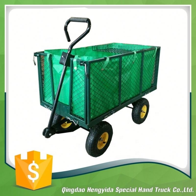 4-Wheel tool car service cart tool Foldable Heavy Duty All Terrain Utility Beach Wagon