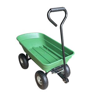 TC2145 Small Type folding hand truck tool garden cart four wheel tipcart plastic dump cart garden cart