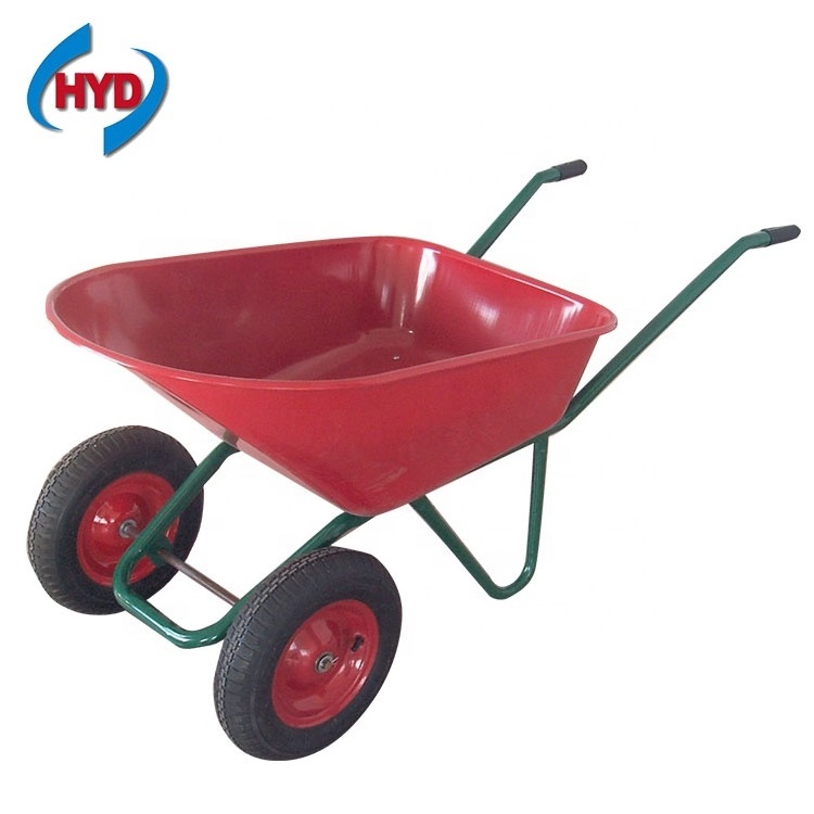 WB6610 Wholesale Hot Sale Heavy Duty Metal Two Wheel Heavy Duty Wheelbarrow