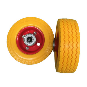 Wheelbarrow Tyres PU0603 6X2  Metal Rubber Pu Foam Wheel For Sale