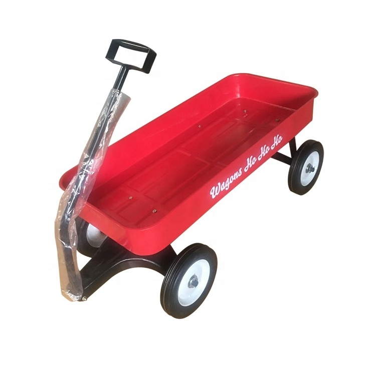 TC1805 4 Wheel Outdoor Garden Beach Wagon Cart with Solid Wheel