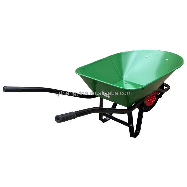 Manufacture Wheelbarrow Chile model 75L construction barrow Pneumatic Wheel wheelbarrow with pneumatic tires