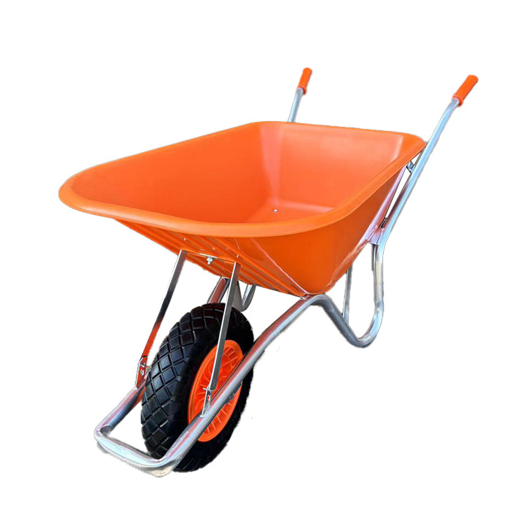 Heavy Duty Steel Construction Wheel Barrow Wheelbarrow Oem Customized Plastic Bicycle Wheelbarrow Handle Grips