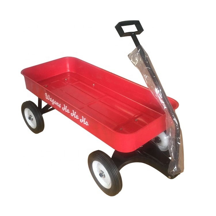 TC1805 4 Wheel Outdoor Garden Beach Wagon Cart with Solid Wheel