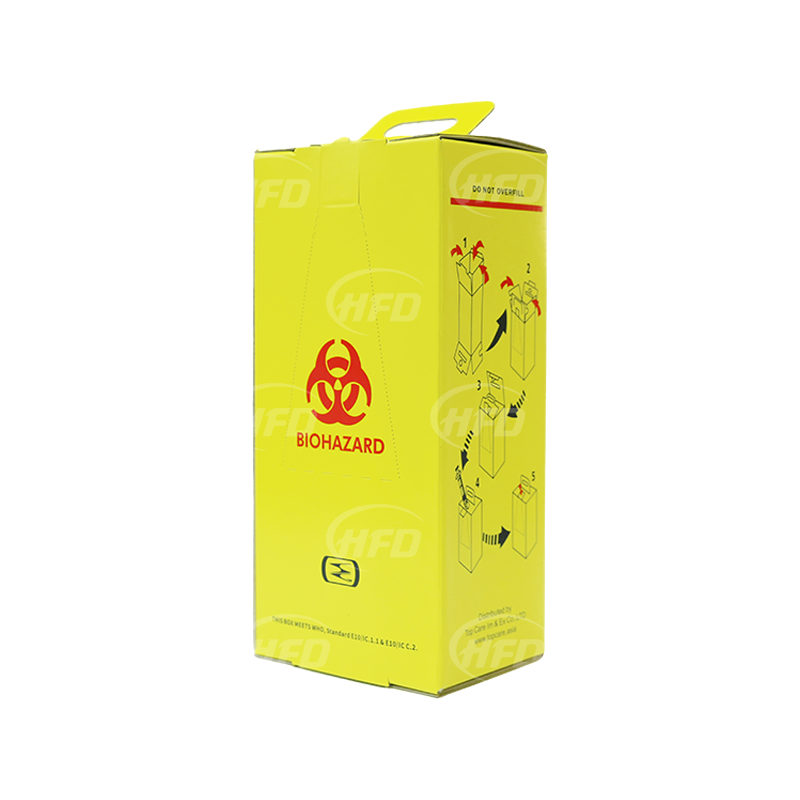 5L/10L Yellow Medical Safety Box Cardboard Sharps Box On Sale With CE  Certificate