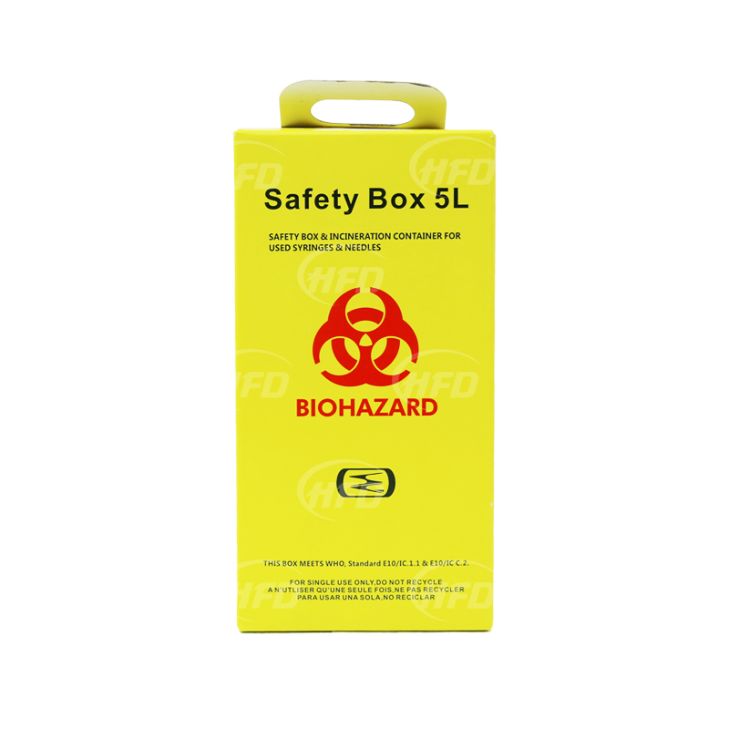 5L/10L Yellow Medical Safety Box Cardboard Sharps Box On Sale With CE  Certificate