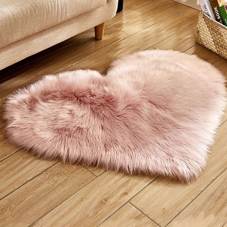 Wholesale Faux Fur Living Room Black Carpet High Quality Faux Fur Mats Rugs Carpet For Bedroom Chair Couch Cover Blue Carpet