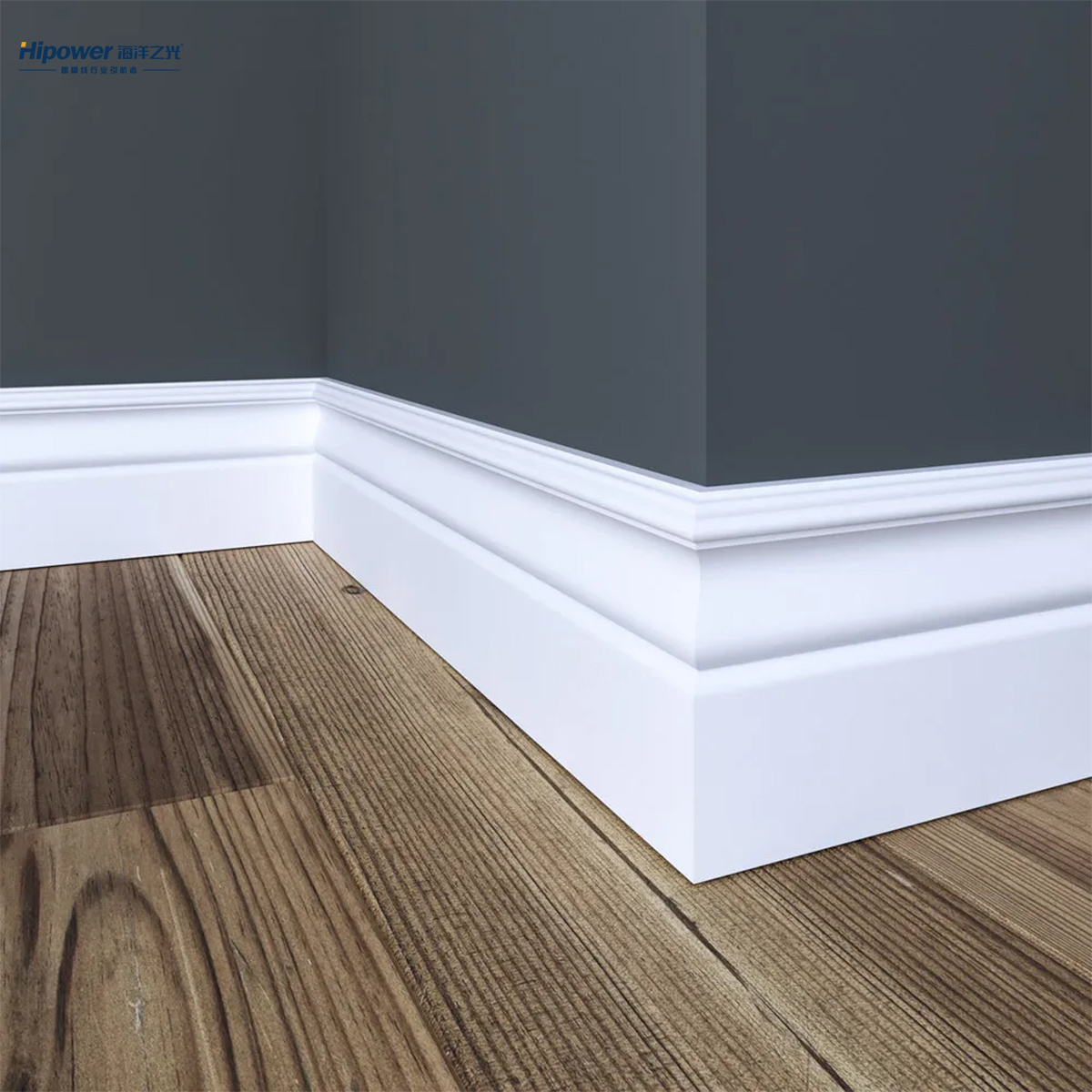 Hipower Decorative furniture moulding/wood moulding/architraves 18mm flooring skirting 80mm baseboard heat cover