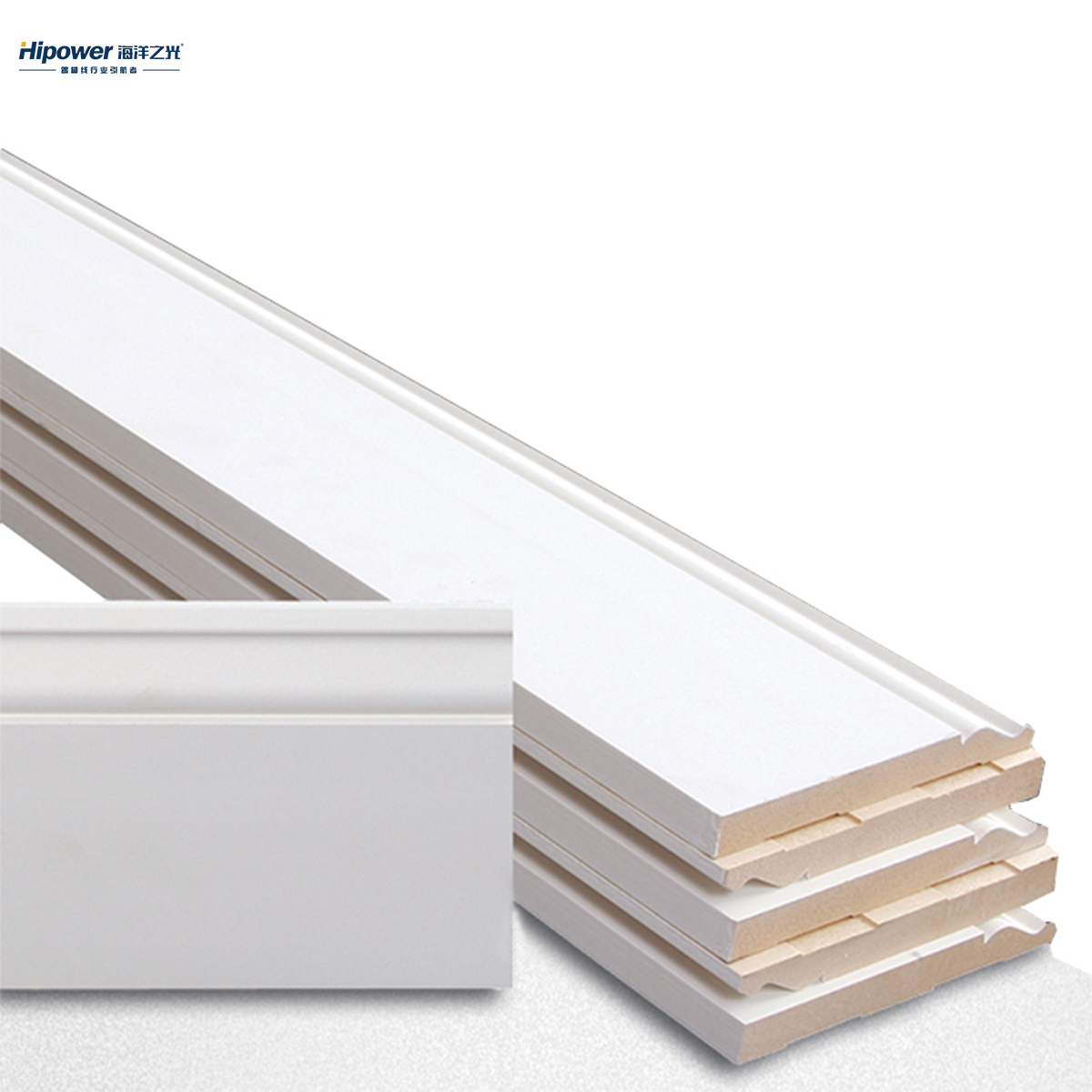 Hipower Decorative furniture moulding/wood moulding/architraves 18mm flooring skirting 80mm baseboard heat cover