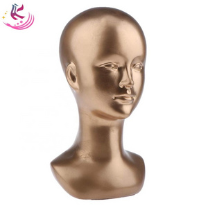 chrome female mannequin head  realistic mannequin head for wigs head mannequin