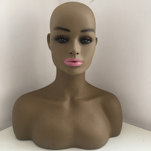 wig mannequin head with shoulders