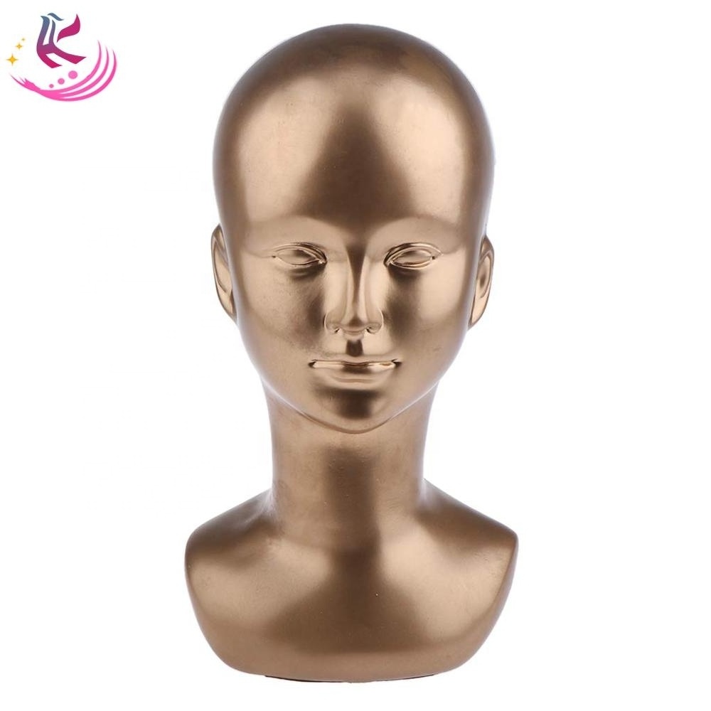 chrome female mannequin head  realistic mannequin head for wigs head mannequin