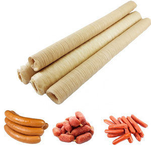 Edible collagen sausage casings