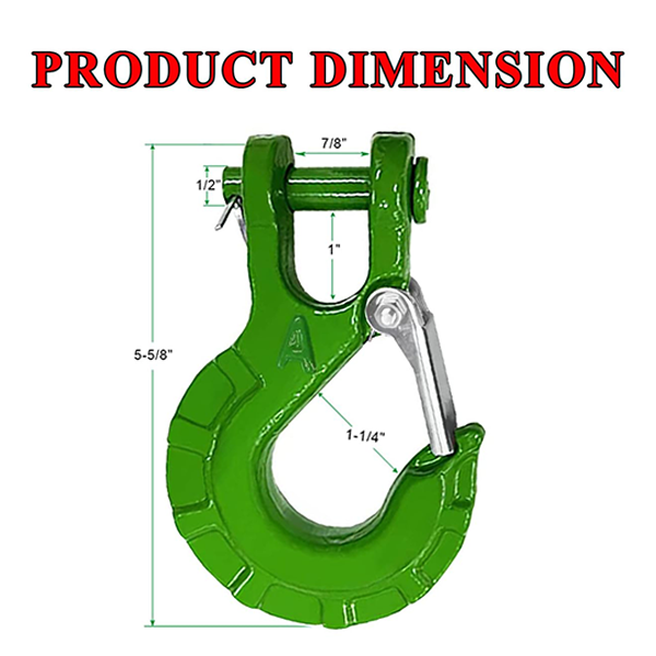 Carbon Steel Powder Coated Swivel Safety Forged G80 Self-Locking Hook for Healthcare and Heavy Industry Applications