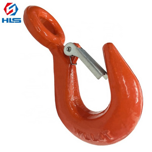 Drop Forged  US Type S320 Steel Eye lifting Hook Twist a cargo hook  With Safety Latch