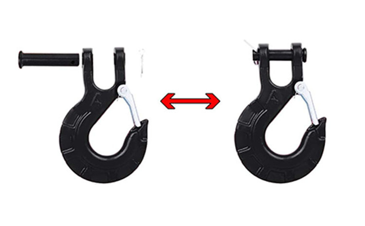 Hls Eye Sling Industrial Hooks Forged Steel G80 Eye Bolts Clevis Grab Forklift Hoist Clips Lifting Winch Cable Hook