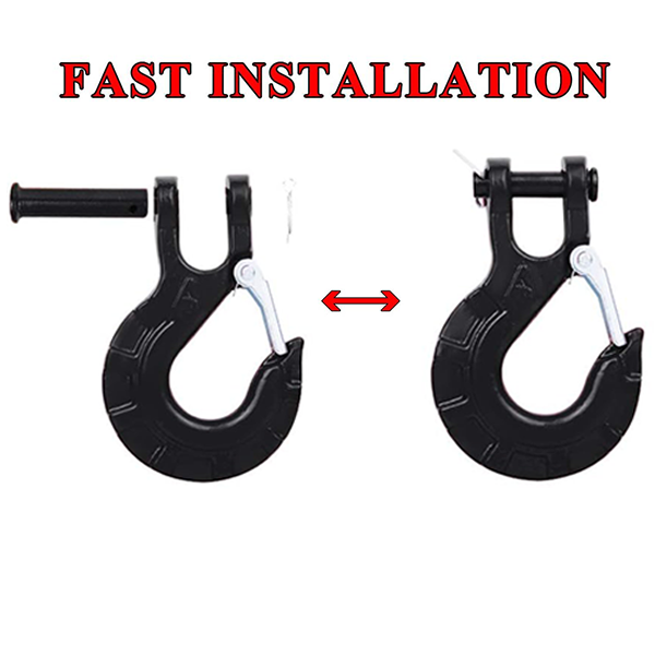 Hls Eye Sling Industrial Hooks Forged Steel G80 Eye Bolts Clevis Grab Forklift Hoist Clips Lifting Winch Cable Hook