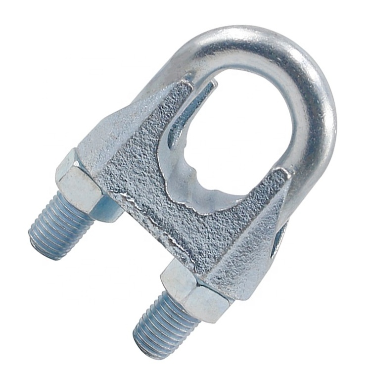 Qingdao factory sale electric galvanized DIN741 wire rope clip for fasten