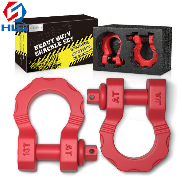 shackle body 45# carbon steel  hot dip bow 10Ton towing shackle with 35T Breaking  Strength