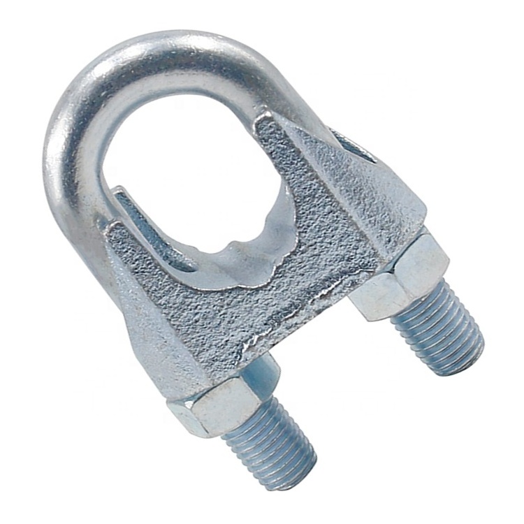 Qingdao factory sale electric galvanized DIN741 wire rope clip for fasten