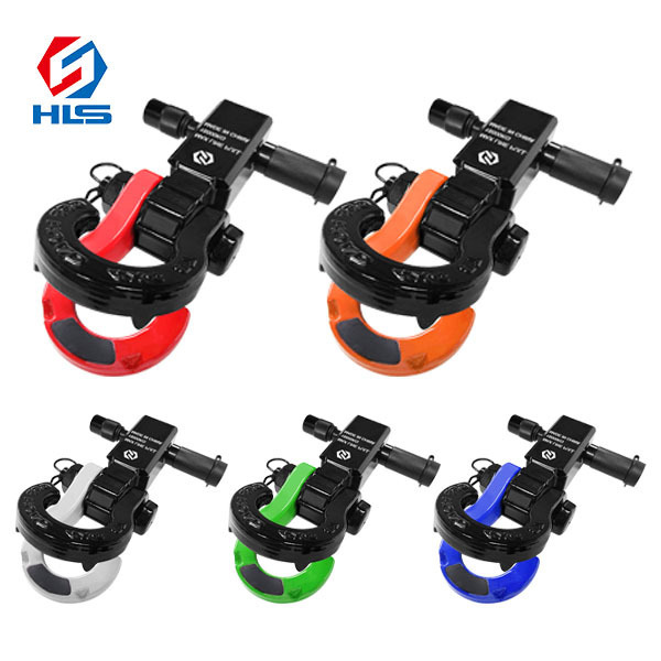 Exterior Accessories Heavy Duty Auto Tow Bars split shackle Black Steel Hitch Receiver Traile