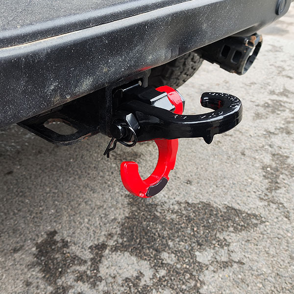 Exterior Accessories Heavy Duty Auto Tow Bars split shackle Black Steel Hitch Receiver Traile